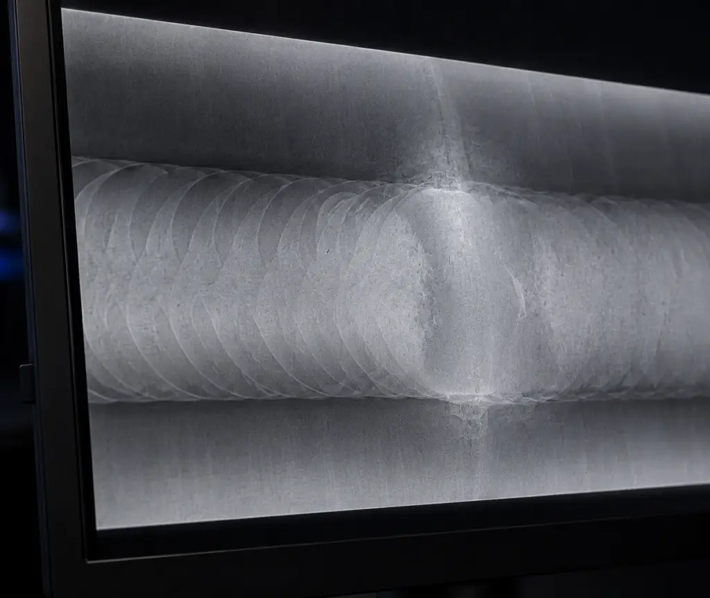 6MP with Close up of pipe weld