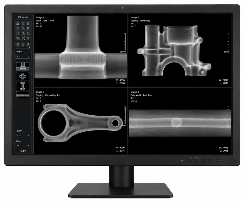 8MP NDT with multi view industrial imaging