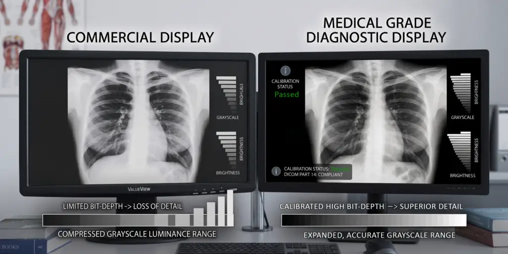 COTS Display vs Medical Grade Display