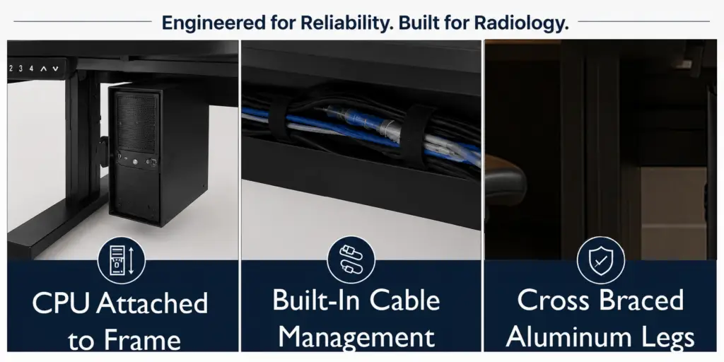 CPU Bracket Cable Management and Cross bracing for Phoenix workstations