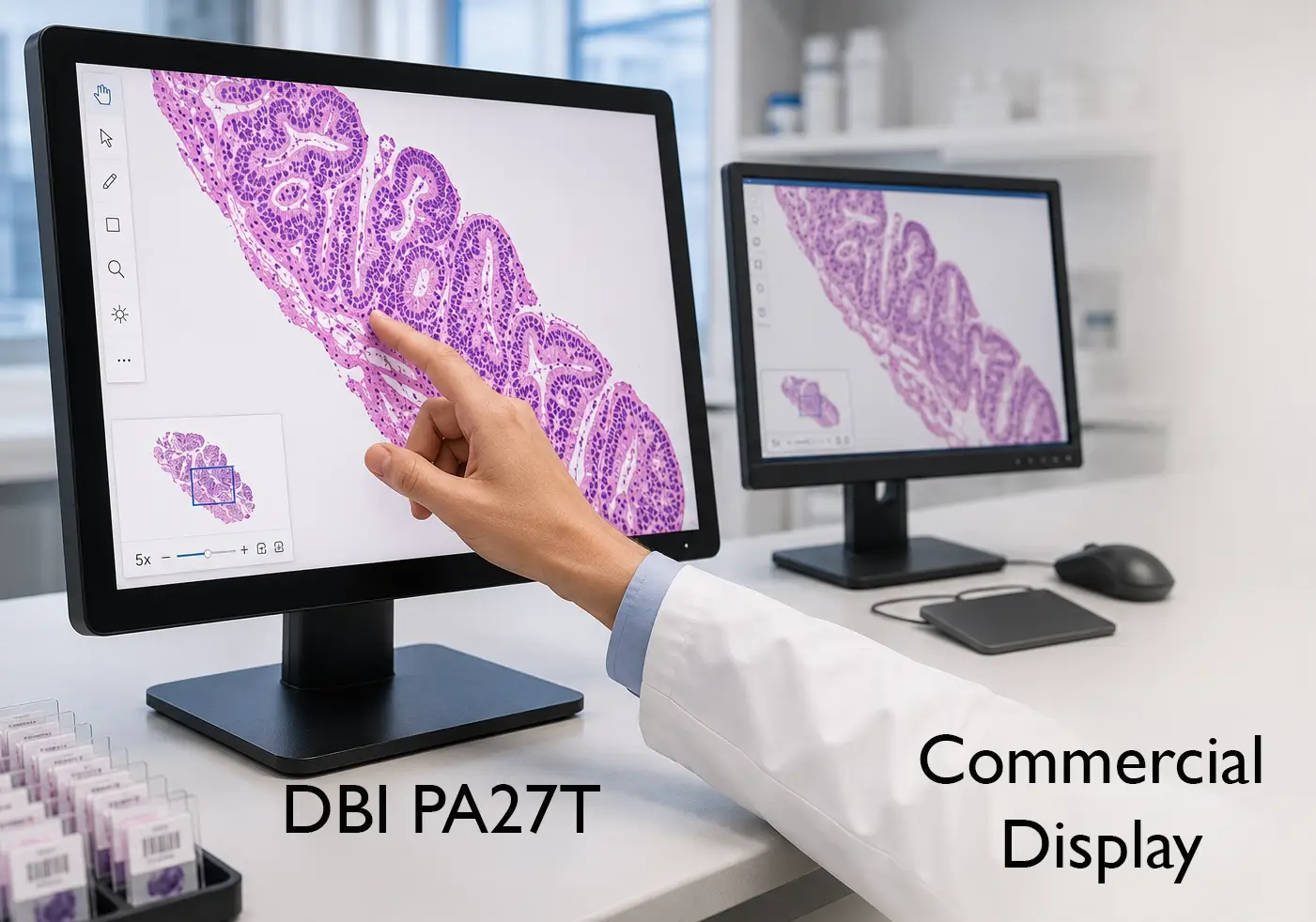 DBI PA27T with sRGB Calibration vs Commercial Display no calibration