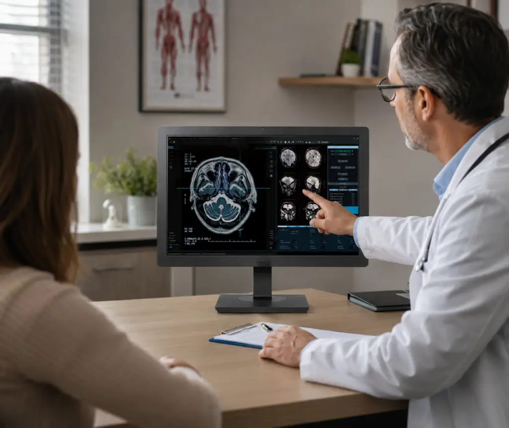 Dr Consulting with patient using DBLG24C+