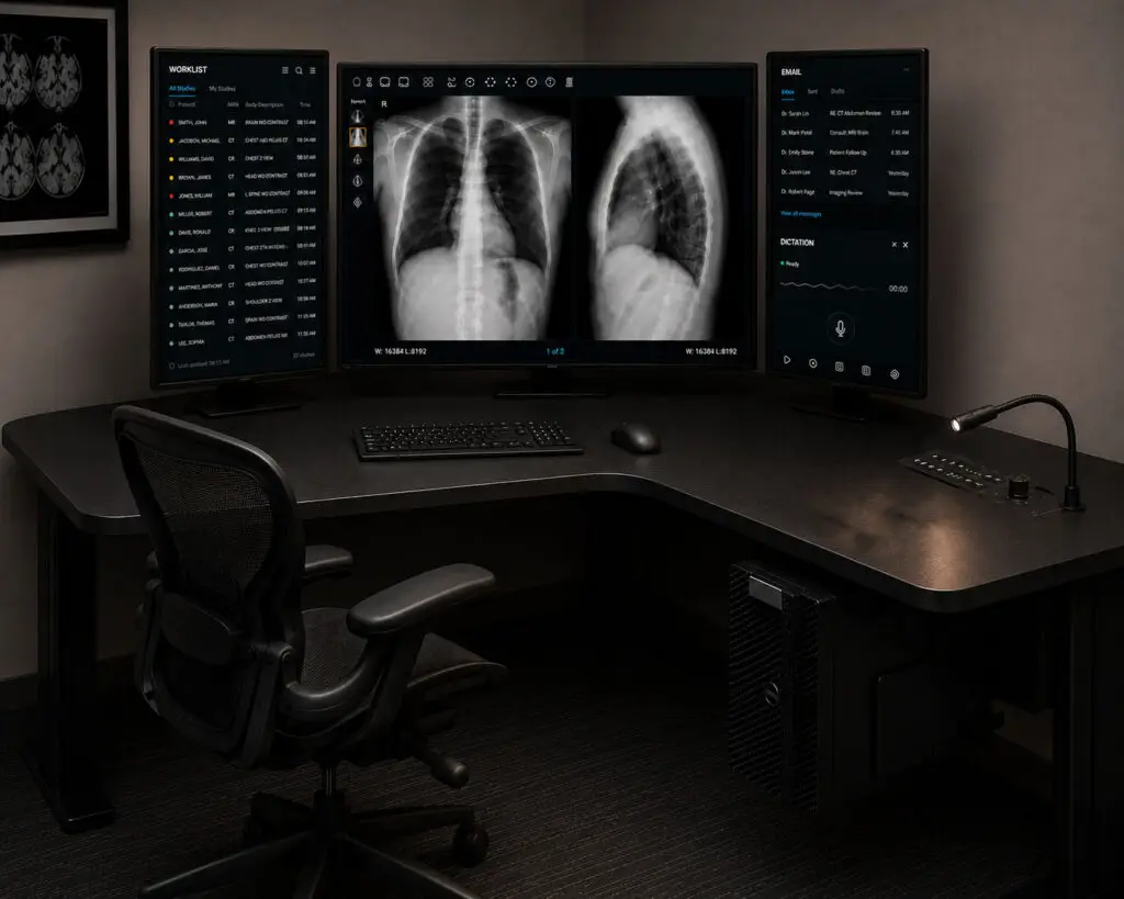 L Shaped Ergonomic Workstation