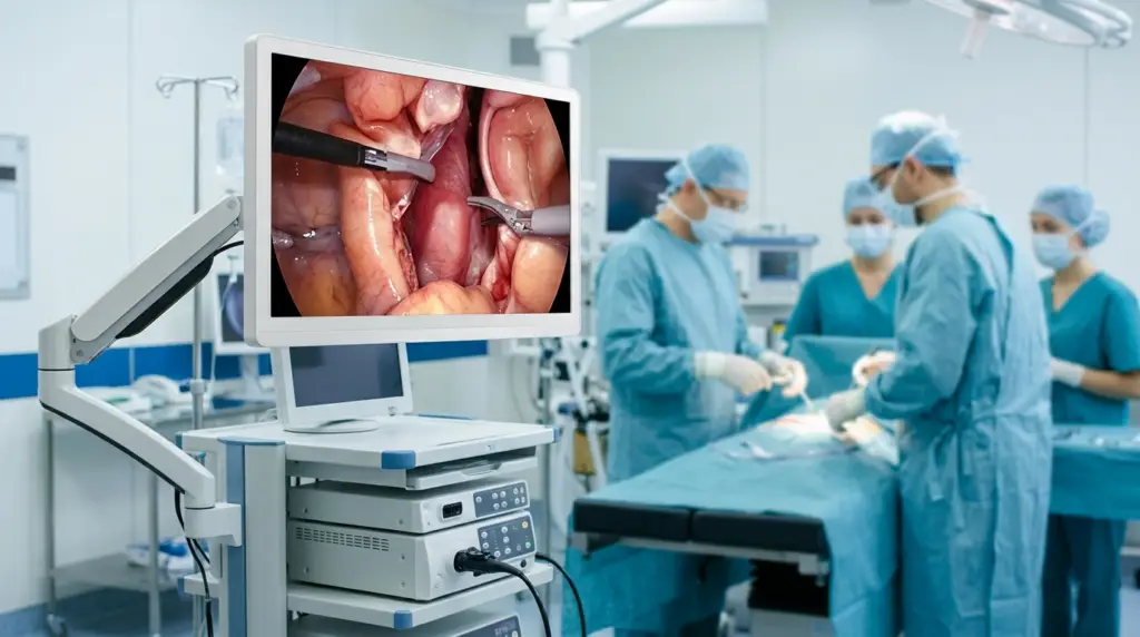 OR surgeons w surgical monitor